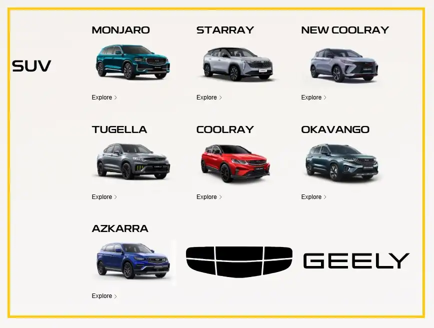 Geely SUV price
