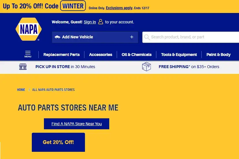 napa auto parts near me