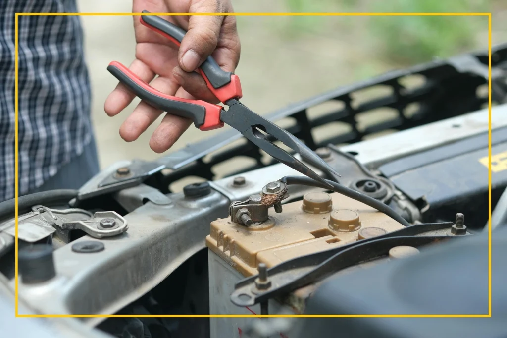 Jump Start Petrol Car Battery