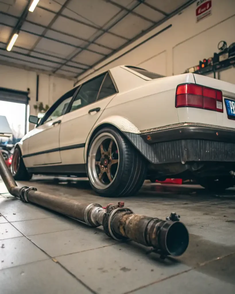 Car oil burner pipe